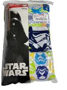 NIP DISNEY BOYS 3 MULTI STAR WARS BRIEF UNDERWEAR Storm Trooper SIZE 8 - Picture 1 of 3