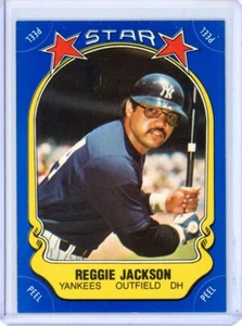 1981 Fleer Star Stickers - Reggie Jackson Checklist Back - Picture 1 of 2