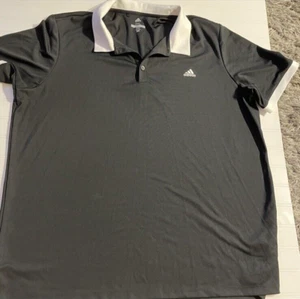 Adidas 2XL Black and White Golf Shirt Polo - Picture 1 of 7