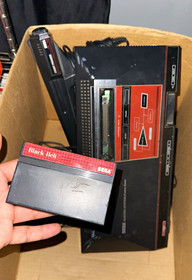 Sega Master System Console Lot w/ Light Phaser, Joysticks, Star Trek