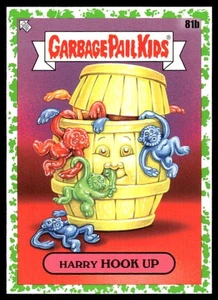 2024 Topps Garbage Pail Kids: #81b Harry Hook Up At-Play - Booger Green - Picture 1 of 2