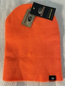 NWT Mossy Oak Insulated Beanie Hat Hunter Cold Weather. Hunt Fish. Blaze Orange. - Picture 1 of 12