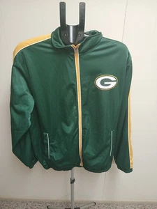 Officially Licensed Green Bay Packers Track Jacket Men Large NFL Full Zip NFL - Picture 1 of 12