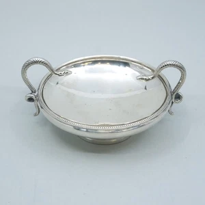 William Hutton & Sons Sterling Silver 5.75" Bowl with FIgural Snakes No Monogram - Picture 1 of 10