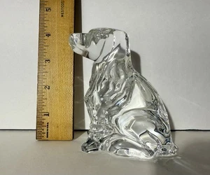 Baccarat Crystal Cocker Spaniel Dog Paperweight Figurine Puppy - Picture 1 of 14