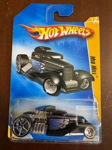 2009 Hot Wheels #12 New Models 12/42 MID MILL Black Variant w/Chrome OH5-5Dot Sp - Picture 1 of 2