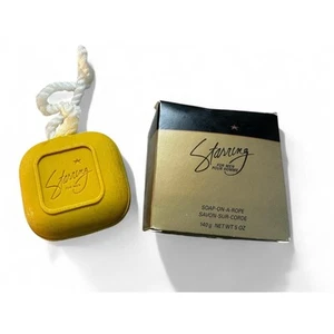 Vintage Avon Starring For Men Seife am Seil Neu im Karton 5oz Seifenstück SELTEN! NOS - Bild 1 von 6