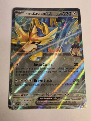 Hop's Zacian ex SVP193 Sv: Scarlet & Violet Promo Cards Holo - Image 1 of 4
