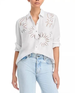 RAILS Samar Eyelet Leinenhemd Gr. M orig. 228 $ NEU - Bild 1 von 8