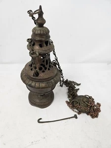 Eine feine Qualität katholische Messing Dreifach Kette Thurible, Räuchergefäß, Räuchergefäß - Bild 1 von 13