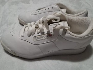 Größe 8.5 - Reebok Princess Wide Weiß Braucht Schnürsenkel - Bild 1 von 6