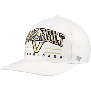 Sombrero ajustable Vanderbilt Commodores Roscoe Hitch para hombre '47 blanco - Imagen 1 de 4