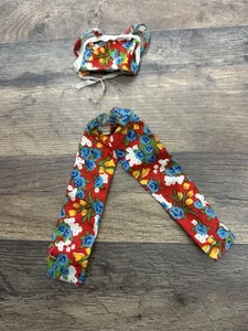 Barbie vintage Best Buy 7202 Mattel 1975 mod haut pantalon rouge bleu ensemble floral - Photo 1/13