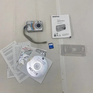 Pentax Optio M20 Digital Camera 7.0 MP Silver, manual, Accessories BUNDLE - Picture 1 of 13