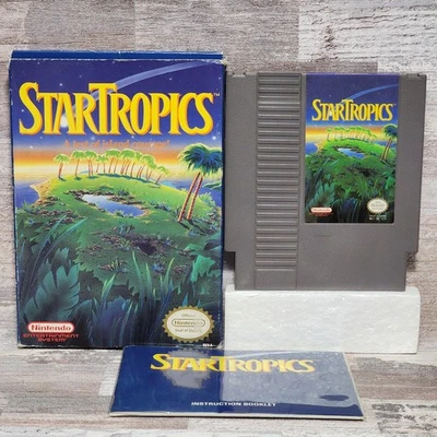 Star Tropics (Nintendo NES) CIB Complete w/ Letter and Manual Authentic Tested  - Image 1 of 4