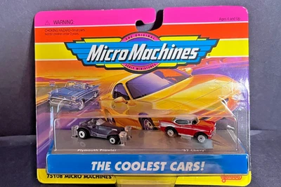 GALOOB #75108 MICRO MACHINES..THE COOLEST CARS.PLYMOUT PROWLER + 57 CHEVY..1995 - Image 1 of 3