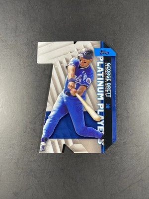 2021 Topps Series 1 #PDC-8 George Brett Platinum Players Die-Cut Blue KC Royals - Image 1 of 2