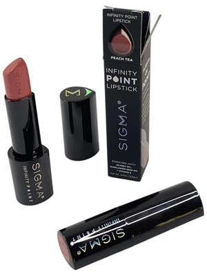 Lote de 2 Lápiz Labial Sigma Infinity Point Melocotón Té Tono Belleza Maquillaje - Vegano Foto 1 de 3