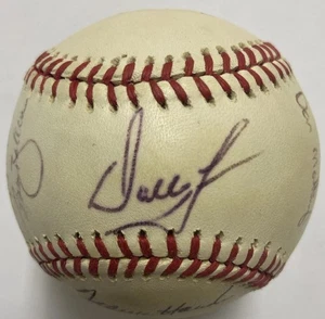 Don Mattingly 1989 New York Yankee Team Signed Baseball Rich Gossage Balboni Sax - Picture 1 of 7
