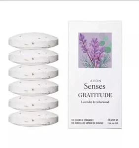 2- AVON Senses Gratitude Lavendel & Zedernholz Duschdampfer Set 6 in jeder Box - Bild 1 von 15