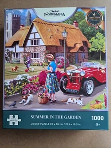 KEVIN WALSH: SOMMER IM GARTEN: 1000 TEILE PUZZLE GARANTIERT KOMPLETT - Bild 1 von 2