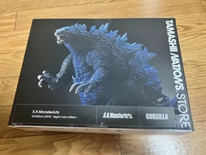 S.H.MonsterArts GODZILLA King of Monsters 2019 Night Color TAMASHII NATIONS PVC - Picture 1 of 6