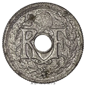 France 10 centimes 1945 C Lindauer petit module SUP Zinc pièce monnaie française - Picture 1 of 2