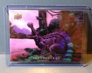 Tarjeta coleccionable 2015 Upper Deck Dinosaurs 3-D Lenticular Sarcosuchus #39 - Imagen 1 de 2