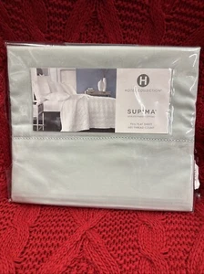 Hotel Collection 680 TC 100 % Supina Baumwolle komplettes flaches Laken Lagune $ 145 🔵🔵 - Bild 1 von 2