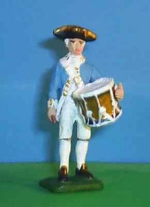TOY SOLDIERS TIN AMERICAN REVOLUTION FRENCH DRUMMER 54MM - Picture 1 of 2