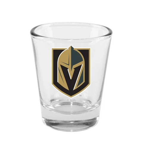 Vegas Golden Knights 2 Ounce Clear Shot Glass [NEW] NHL Drink Pint Glass Bar Cover