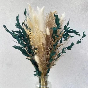 Deko Natürlich Pampasgras Getrocknet, Trockenblumen Strauß Konserv - Bild 1 von 10