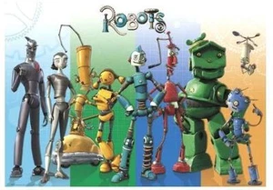 ROBOTS FILMPOSTER THE CAST KINOPLAKAT FILMPLAKAT MOVIE FILM POSTER - Picture 1 of 1