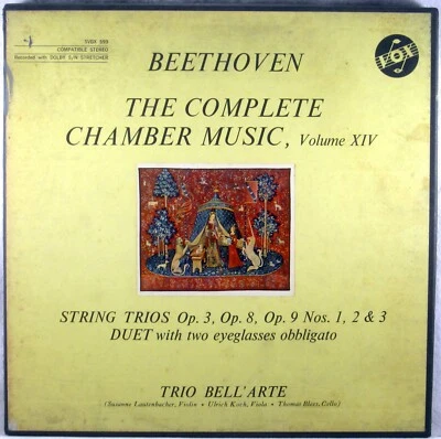 3 LP VOX BOX Beethoven TRIO BELL'ARTE Complete Chamber Music Vol. XIV SVBX-599 - Image 1 of 4