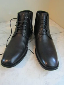 NIB Steve Madden Kayden Black Leather Chukka Boot Men's Shoes Size 13 EU 46 - Picture 1 of 7
