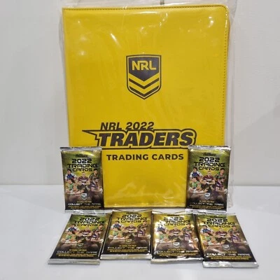 2022 TLA TGI NRL traders album / folder + 6 hobby pack combo ~ VERY HARD TO FIND - image 1 of 4