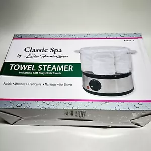 Fanta Sea Spa Towel Steamer w/ 6 Soft Terry Towels FSC-873 (120 V) - Picture 1 of 6
