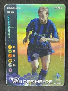 FOOTBALL CHAMPIONS TCG 2003-04 ANDY VAN DER MEYDE HOLO 029/100 PL - Picture 1 of 2