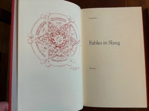Fables in Slang by George Ade Satirical Fables Limited Edition Slipcase HC 1972 - Picture 1 of 3
