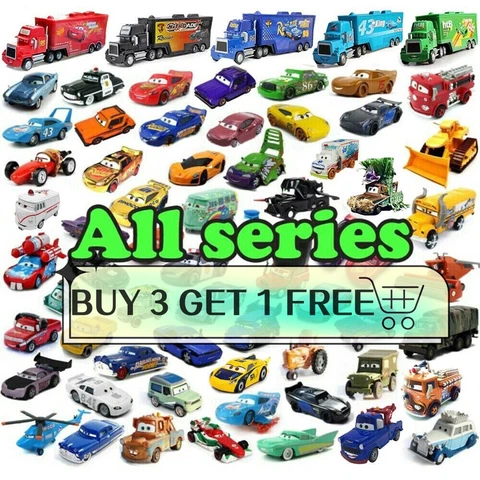 ALL SERIES Disney Pixar Cars McQueen Diecast Model Toy Car Boy Gift Loose New Cover