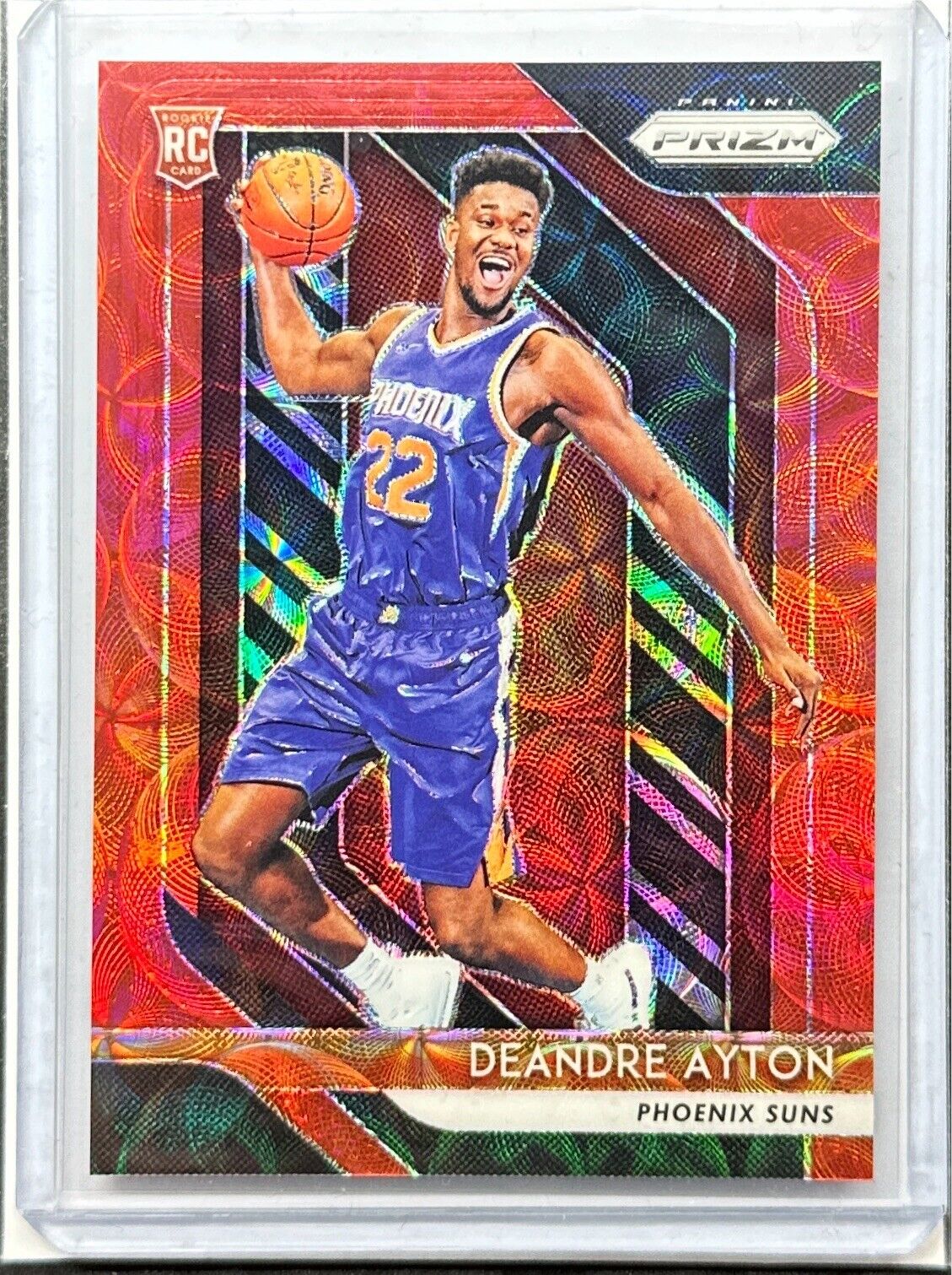 2018-19 Prizm DeAndre Ayton Red Choice Rookie RC #64/88 Suns