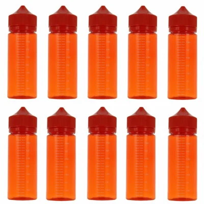 DIY-24H 120ml Rot mit Skala PET Leerflasche Flasche Bottle Liquid Tropfflaschen red