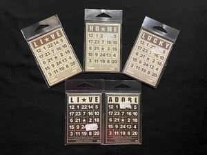 JENNI BOWLIN VERSCHIEDENE SPANPLATTEN MINI BINGO KARTEN - Bild 1 von 7