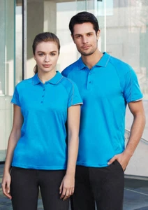 Biz Collection Ladies Blade Soft-touch Jersey Polo W/ Contrast Trim Cotton Blend - Picture 1 of 11