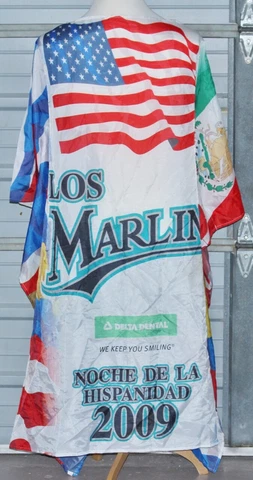 VTG Miami Florida Los Marlins 2009 Noche De La Hispanidad Cape USA Flag Cover