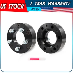 2Pc 2" 6x5.5" to 5x4.5" M14x1.5 Wheel Adpaters 85mm For Chevy Tahoe 1995-2025 - Picture 1 of 9