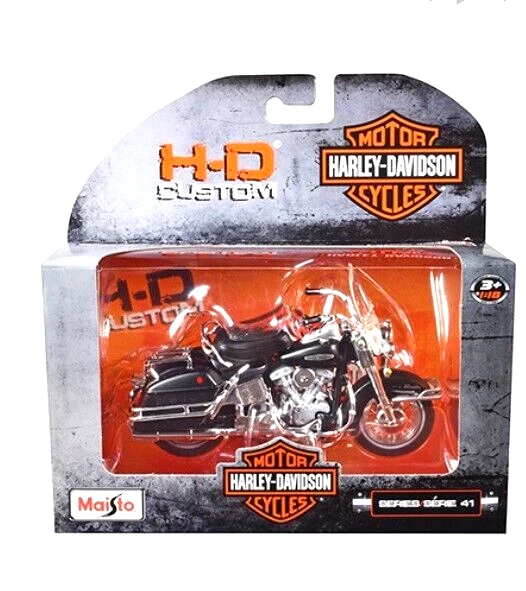 Maisto-Harley Davidson 1/18 Diecast Motorcycle Series 41 1966FLH Electra Glide Foto 1 de 1