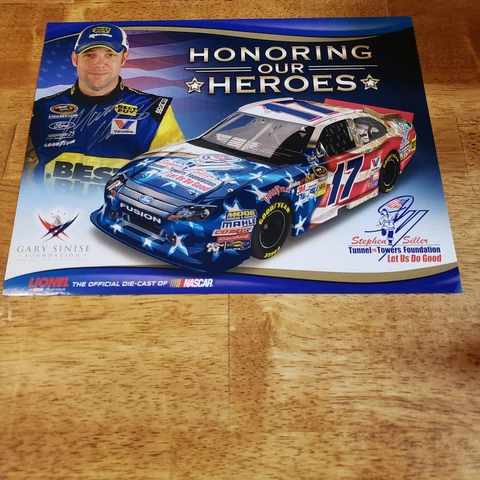 Rare Matt Kenseth Autographed Stephen Siller Foundation Honoring Heroes Postcard Cover
