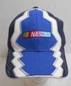 NASCAR Hat Cap Jimmie Johnson Blues Colors Zig Zag Design NEW - Picture 1 of 5