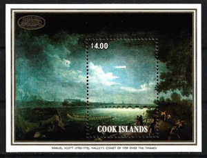 Islas Cook - Halleyscher Comet Bloque 166 MNH 1986 Mi. 1104 - Imagen 1 de 1